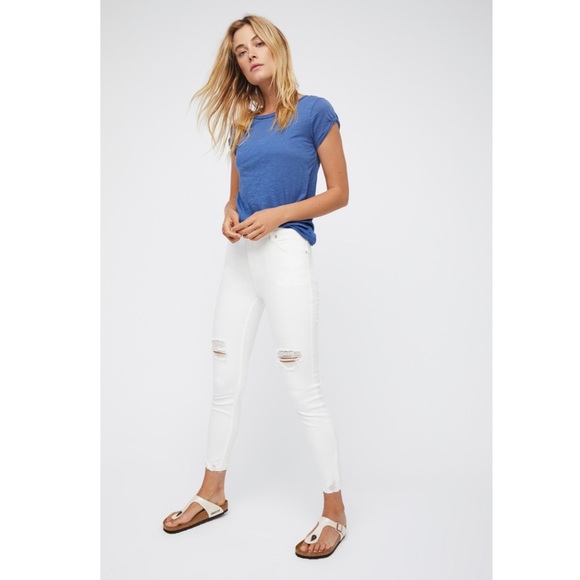 Free People Denim - Free People Shark Bite Skinny Jeans